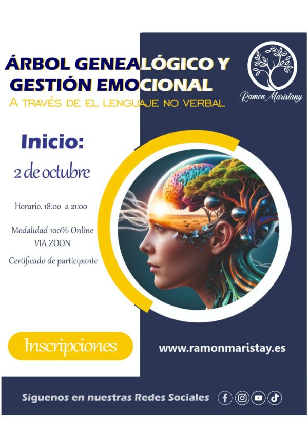 CURSO - ÁRBOL GENEALÓGICO Y GESTIÓN EMOCIONAL - PAGO MES